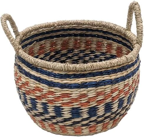 Ashland Multicolor Round Seagrass Basket, Spring Home Decor in Kuwait