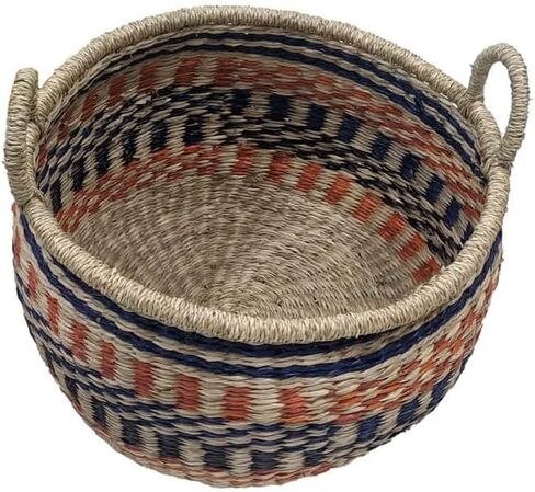 Ashland Multicolor Round Seagrass Basket, Spring Home Decor in Kuwait