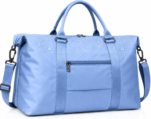 Travel Duffle Bag, Weekender Travel Bag Men Small Gym Bag for Women, Hospital Bag for Labor and Delivery, Overnight Bag Luggage Bag with Trolley Sleeve, Airplane Travel Essentials for Flying(Black) in Saudi Arabia