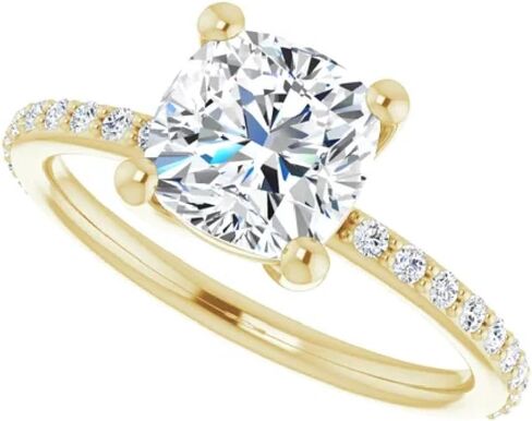 1-3 CT Moissanite Solitaire Engagement Ring 925 Silver, 10K/14K/18K Solid Gold | Christmas Gifts Anniversary Ring for Women | Size 4-12 in Saudi Arabia