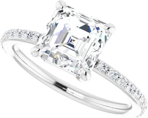 1-3 CT Moissanite Solitaire Engagement Ring 925 Silver, 10K/14K/18K Solid Gold | Christmas Gifts Anniversary Ring for Women | Size 4-12 in Saudi Arabia