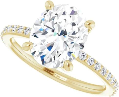 1-3 CT Moissanite Solitaire Engagement Ring 925 Silver, 10K/14K/18K Solid Gold | Christmas Gifts Anniversary Ring for Women | Size 4-12 in Saudi Arabia