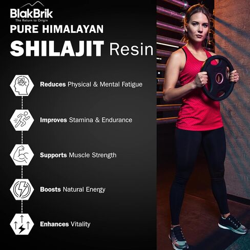 Pure Himalayan Shilajit Resin, High Potency - 77% Fulvic Acid, 80+ Trace Minerals, Supports Energy Boost & Immune Support, Lab Tested for Purity, Pack of 1, 60 Servings of 500 mg in Saudi Arabia