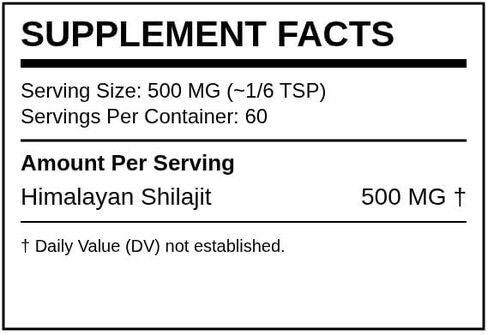 AARAAM Himalayan Shilajit Resin, 30g, Raw Shilajit Resin with 75%+ Fulvic Acid and 85+ Trace Minerals, Third-Party Lab Tested in Kuwait