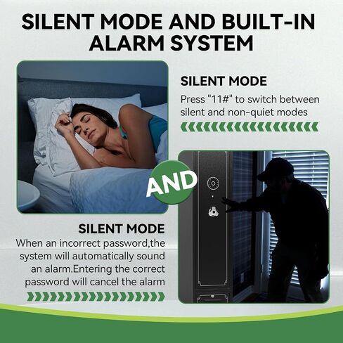 6-7 Gun Safe for Rifles and Pistols with Touch Keypad and Silent Mode, Large Rife Safe for Home, Gun Cabinet with Removable Shelves and Adjustable Gun Slot in Saudi Arabia