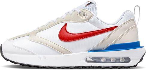 حذاء الجري Nike Air Max Dawn للرجال، أبيض/أحمر - أزرق فاتح-أسود، 8.5 M US in Kuwait