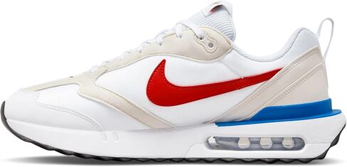 حذاء الجري Nike Air Max Dawn للرجال، أبيض/أحمر - أزرق فاتح-أسود، 8.5 M US in Kuwait
