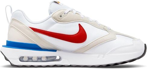 حذاء الجري Nike Air Max Dawn للرجال، أبيض/أحمر - أزرق فاتح-أسود، 8.5 M US in Kuwait