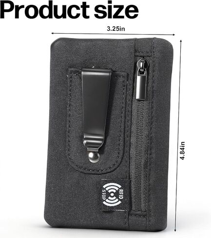 RFID Blocking Clip Stash Pocket, Ultra Thin Anti-Theft Travel Pouch, Compact Hidden Travel Belt Wallet for Cards & Cash Pickpocket Hidden Clips Stash Credit Card Holder for Everyday Carry Traveling in Kuwait