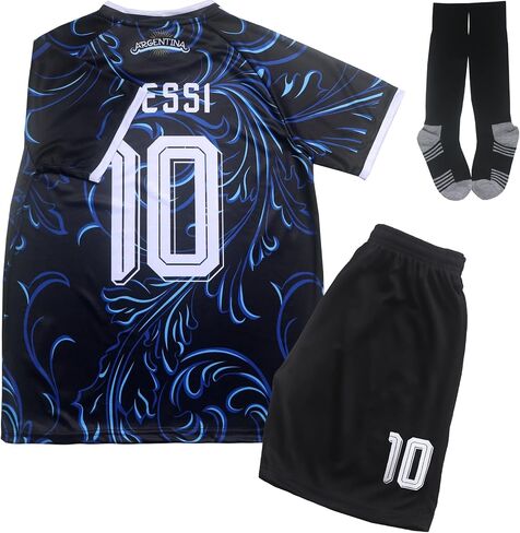 Leo. No #10 Away 2026 Kids Soccer Jersey Kit Set Socks Short Youth Sizes in Kuwait