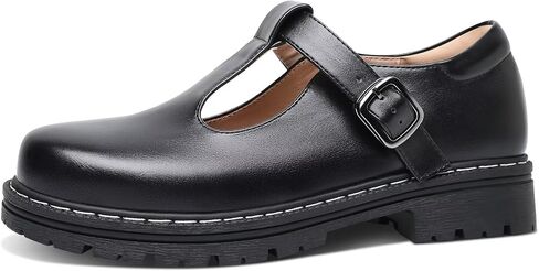 Mary Jane T-Strap Oxford Shoes for Women, Round Toe Flat Comfort Footwear, Adjustable Ankle Strap, Retro Low Top Shoes for Office, School, Daily Walking & Weekend Outings in Kuwait
