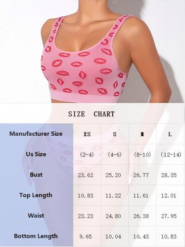 Lingerie for Women Set, 2 Piece Kiss Print Bra and Panty Set, Sexy Women’s Underwear, Comfortable Briefs, Ladies Panties in Kuwait