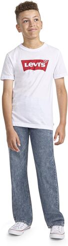 بنطال جينز بقصة مستقيمة ومريح للأولاد in Kuwait