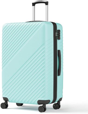3 Piece Hardshell Luggage Sets - Expandable Lightweight Durable Suitcase Set (20", 24", 28"), 3 Pcs Hard Shell Checked Travel Luggage Sets with TSA Lock, 360° Spinner Wheels (Green) in Saudi Arabia