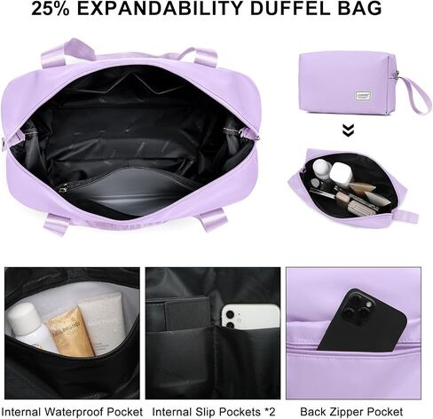 LARVENDER Luggage Sets 3 Piece, Expandable Hardside PP Carry On Luggage Suitcase with 360° Spinner Wheels TSA Lock Suitcase Set for Women Men, Lavender in Saudi Arabia