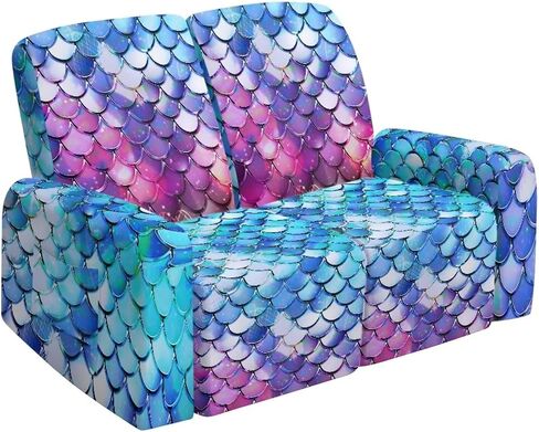 Reclining Loveseat Slipcover, White Gold Marble Crack Abstract Print 6-Piece Stretch Lazy Boy Sofa Covers, 2 Seat Loveseat Recliner Cover Thick Soft Washable in Saudi Arabia