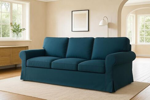 MASTERS OF COVERS UPPLAND Loveseat Cover Replacment Slipcover Made for IKEA UPPLAND Loveseat Slipcover (Not Ektorp)-Not Include Sofa-White in Saudi Arabia