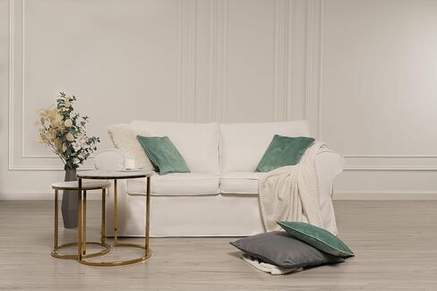 MASTERS OF COVERS UPPLAND Loveseat Cover Replacment Slipcover Made for IKEA UPPLAND Loveseat Slipcover (Not Ektorp)-Not Include Sofa-White in Saudi Arabia