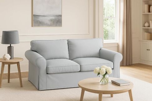 MASTERS OF COVERS UPPLAND Loveseat Cover Replacment Slipcover Made for IKEA UPPLAND Loveseat Slipcover (Not Ektorp)-Not Include Sofa-White in Saudi Arabia