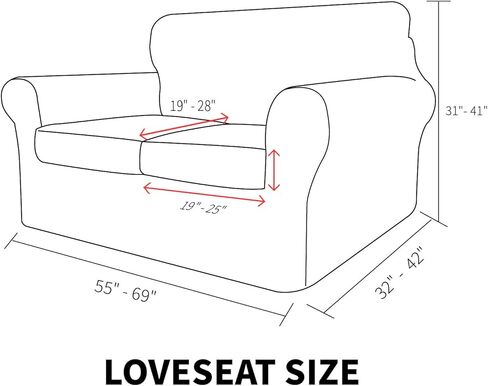 MAXIJIN 4 Piece Couch Covers for 3 Cushion Couch Super Stretch Sofa Cover for Dogs Pet Proof Fitted Furniture Protector Spandex Jacquard Non Slip Magic Couch Slipcover Washable (Large, Light Gray) in Saudi Arabia