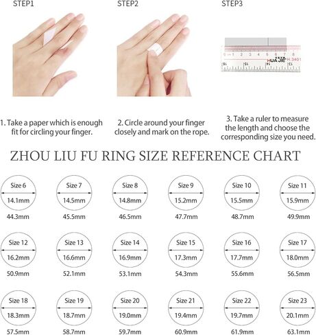 ZHOU LIU FU 24K خواتم الذهب الصلبة خمر سلسلة ربط خواتم تكويم العصابات بسيطة لذيذ بيان خواتم الذهب الأسود الحقيقي حقيقية الذهب والمجوهرات للرجال النساء حلقة حجم 10-24 A019774 in Kuwait
