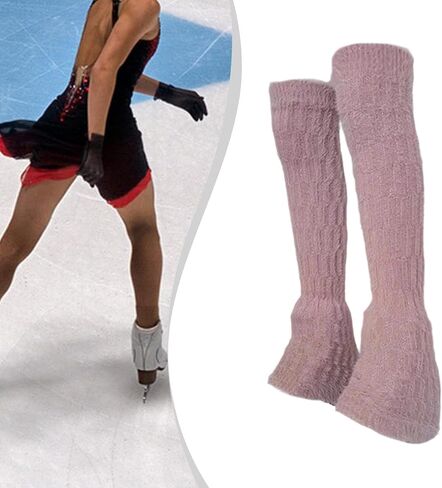 2 Pieces Figure Skating Leg Warmers The Boot for Ice Skate Ballet in Saudi Arabia