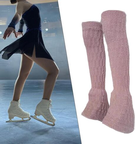 2 Pieces Figure Skating Leg Warmers The Boot for Ice Skate Ballet in Saudi Arabia