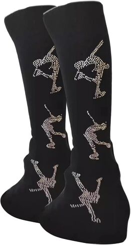 2 Pieces Figure Skating Leg Warmers The Boot for Ice Skate Ballet in Saudi Arabia