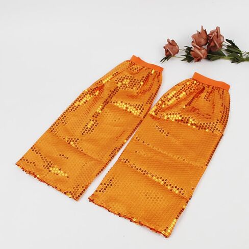 Sequins Leg Warmers Sparkle Sleeves 80 Knee High Socks for Women Girls Cover Gifts Trendy Sleeves in Kuwait