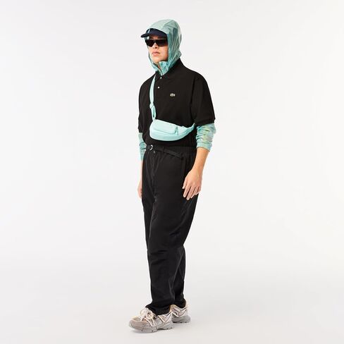 Lacoste Men's Waterproof Hooded Windbreaker, Florida/Mint, XX-Large in Kuwait