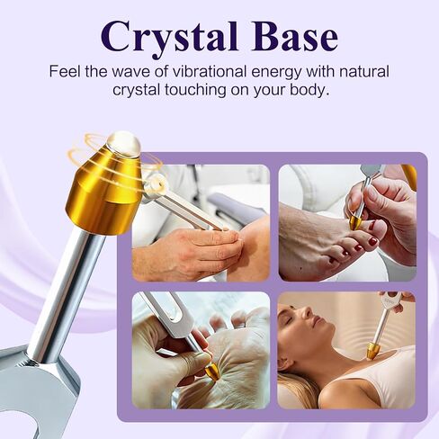 Tuning Forks for Healing Set (128Hz, 136.1Hz, 432Hz, 528Hz) - Medical-Grade Weighted & Unweighted Forks with Vegan Leather Pouch & Activator, for Chakra Balancing, Sound Therapy, Yoga & Meditation in Saudi Arabia