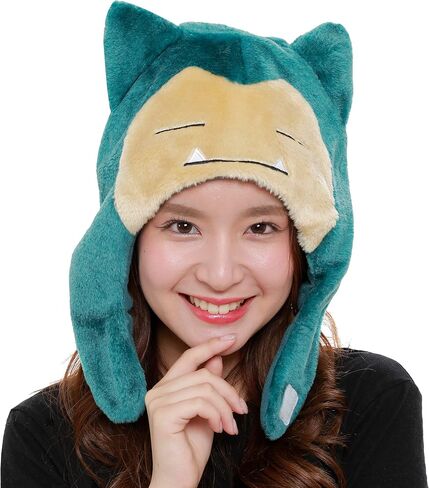SAZAC Kigurumi Hat - Pokemon - Snorlax - Cozy Costume Beanie Cap - Adult Size in Kuwait