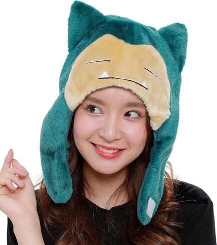 SAZAC Kigurumi Hat - Pokemon - Snorlax - Cozy Costume Beanie Cap - Adult Size in Kuwait