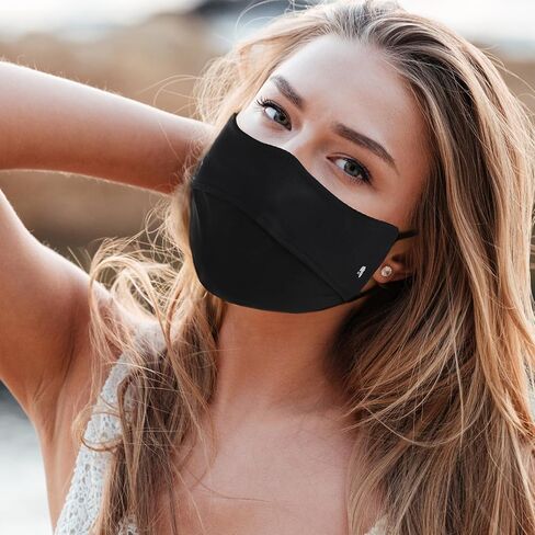 JATEBI 4 Pcs UV Sun Protection Face Cover UPF 50+ Women Breathable Mask for Summer Outdoor Activities Washable Reusable in Kuwait
