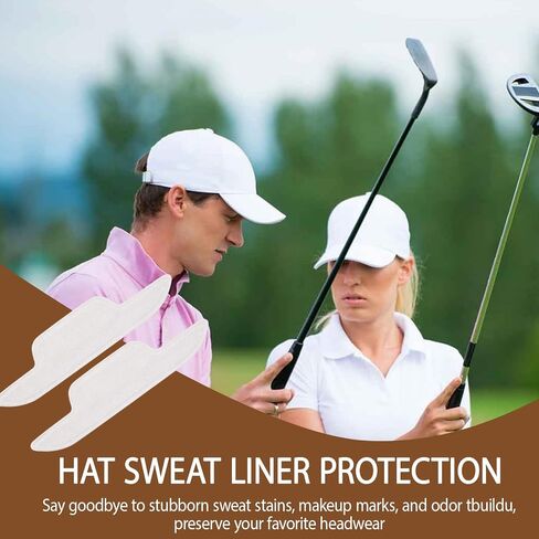 80PC Hat Sweat Liner, Hat Sweat Protector, Hat Liner, Count White Sweat Pads for Hats, Disposable Hat Liners for Daily Use, Hat Sweat Guards for Sports and Outdoor Activities in Saudi Arabia