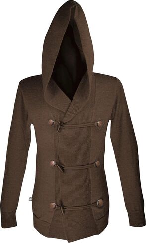 Musterbrand Assassin's Creed Men Knit Cardigan Musketeer Brown XXL in Saudi Arabia
