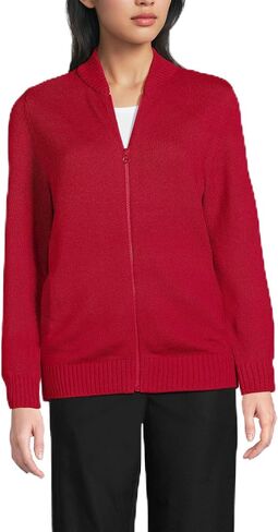 Lands' End School Uniform Adult Legacy Full Zip Cardigan in Kuwait