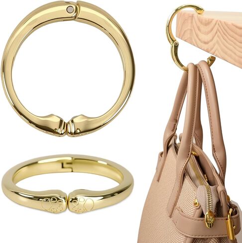 Fashion Bag Hanger,Portable Bag Holder,Strong Bag Hooks for Table,Purse Hook with Cute Cat Paw Design for Women(AC01-Light Gold) in Saudi Arabia
