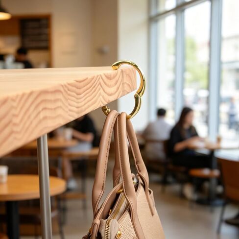 Fashion Bag Hanger,Portable Bag Holder,Strong Bag Hooks for Table,Purse Hook with Cute Cat Paw Design for Women(AC01-Light Gold) in Saudi Arabia