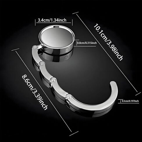 6 Pack Foldable Purse Hooks for Women, Decorative Handbag Hangers with Marble Pattern, Space-Saving Table Hooks for Restaurants, Travel, Home & Office(Marble Pattern) in Saudi Arabia