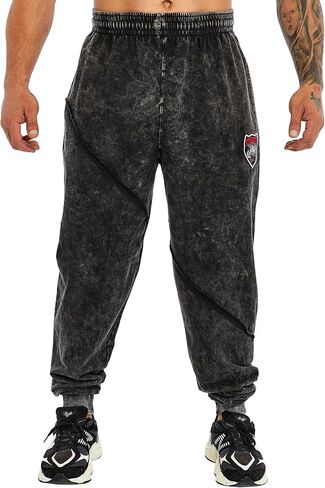 BGSM Men's Loose Fit Sweatpants, 100% Cotton Jooger Pants PNT1417 in Saudi Arabia
