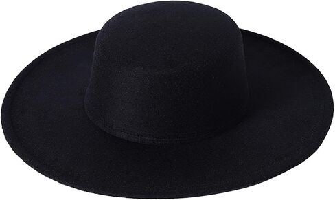 Women Men Panama Hat with Braided Rope Elegant Wide Brim Felt Fedora Caps for Daily Life Wedding Party in Saudi Arabia
