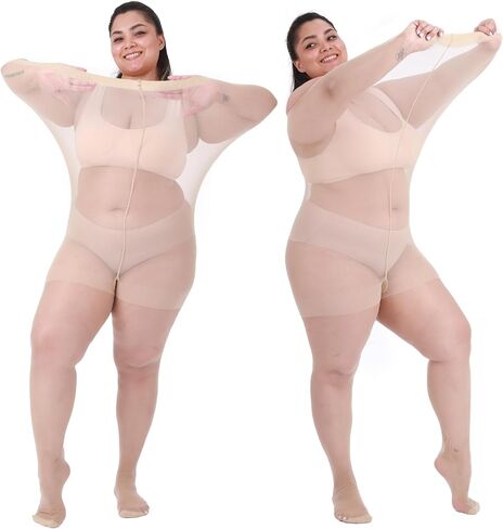 LADYFAN 2 Pack Plus Size Pantyhose for Women – 30D Ultra-Sheer Control Top Tights Reinforced Toe & Waistband in Saudi Arabia