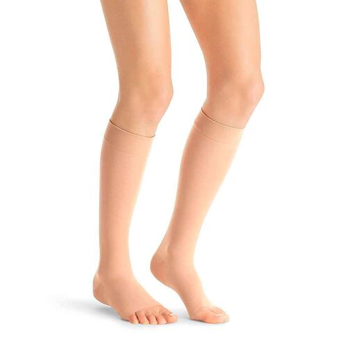 BSN Medical 119744 Jobst Ultra Sheer Compression Stocking, Knee High, 20-30mmHg, Open Toe, Large, Natural in Kuwait