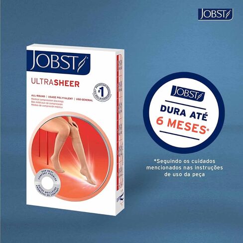 BSN Medical 119744 Jobst Ultra Sheer Compression Stocking, Knee High, 20-30mmHg, Open Toe, Large, Natural in Kuwait