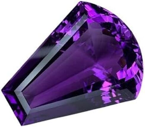 50 Ct Natural Purple Amethyst Fancy Shape Certified Loose Gemstone for Jewellery Making in Kuwait
