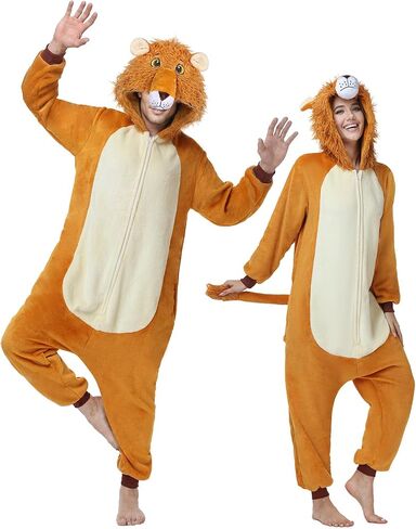 Donkey Onesie Costume Unisex Adult - Grey Hooded Animal Outfit for Halloween, Cosplay, Costume Party in Saudi Arabia