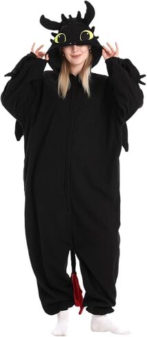 Adult Dragon Onesie Animal Pajamas Suitable for Halloween in Kuwait