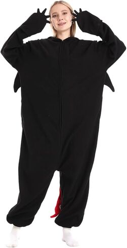 Adult Dragon Onesie Animal Pajamas Suitable for Halloween in Kuwait