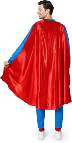 Opposuits Adult Superman Onesie – DC Comics One-Piece Pajamas – Loose Fit – Including Pockets in Saudi Arabia